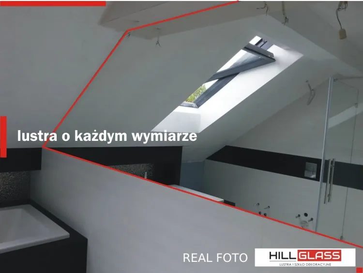 Lustro trapezowe — realizacja HILLGLASS
