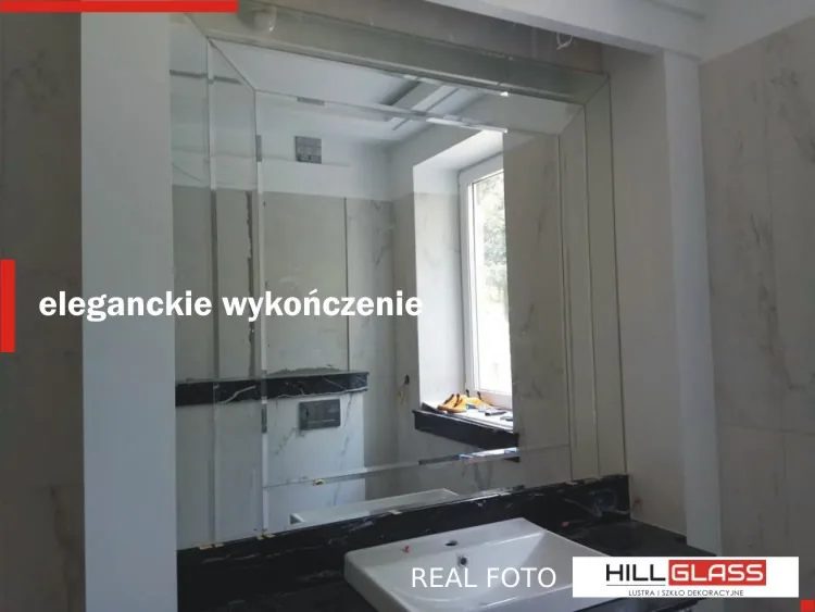 Lustro szlifowane fazowane czestochowa lazienka — realizacja HILLGLASS