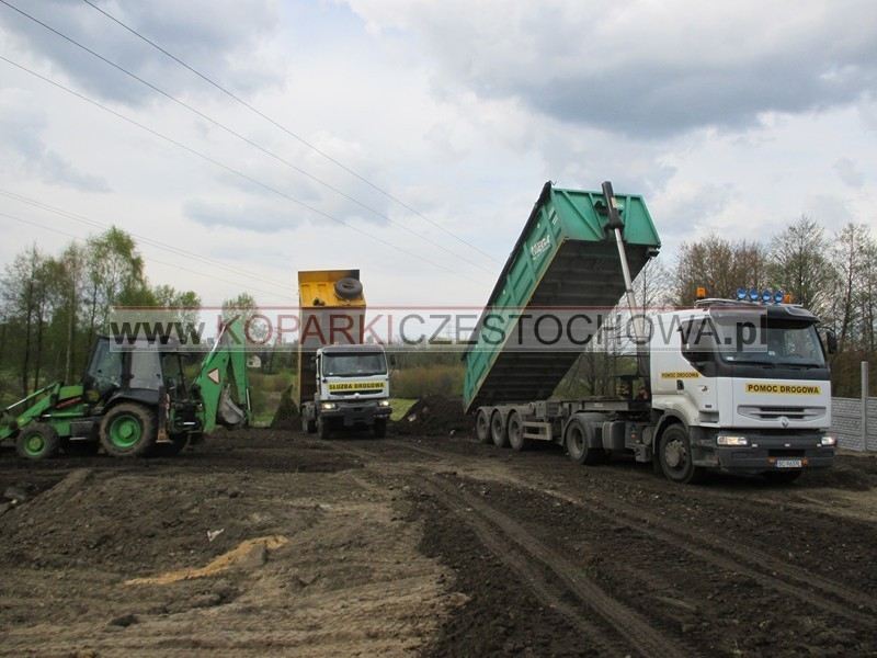Rozladunek wywrotki plac budowy czestochowa